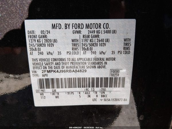 2024 FORD EDGE ST-LINE
