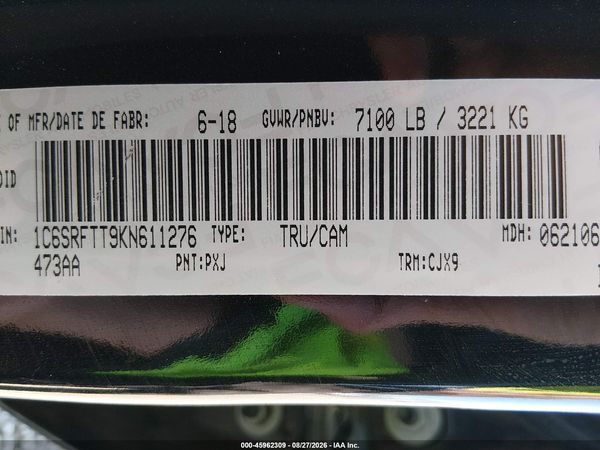 2019 RAM 1500 SPORT