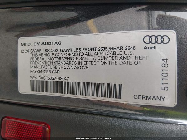 2025 AUDI A5 SPORTBACK