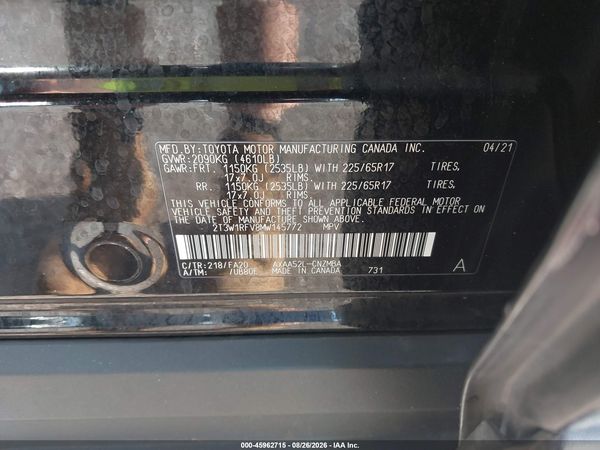 2021 TOYOTA RAV4 XLE — I7