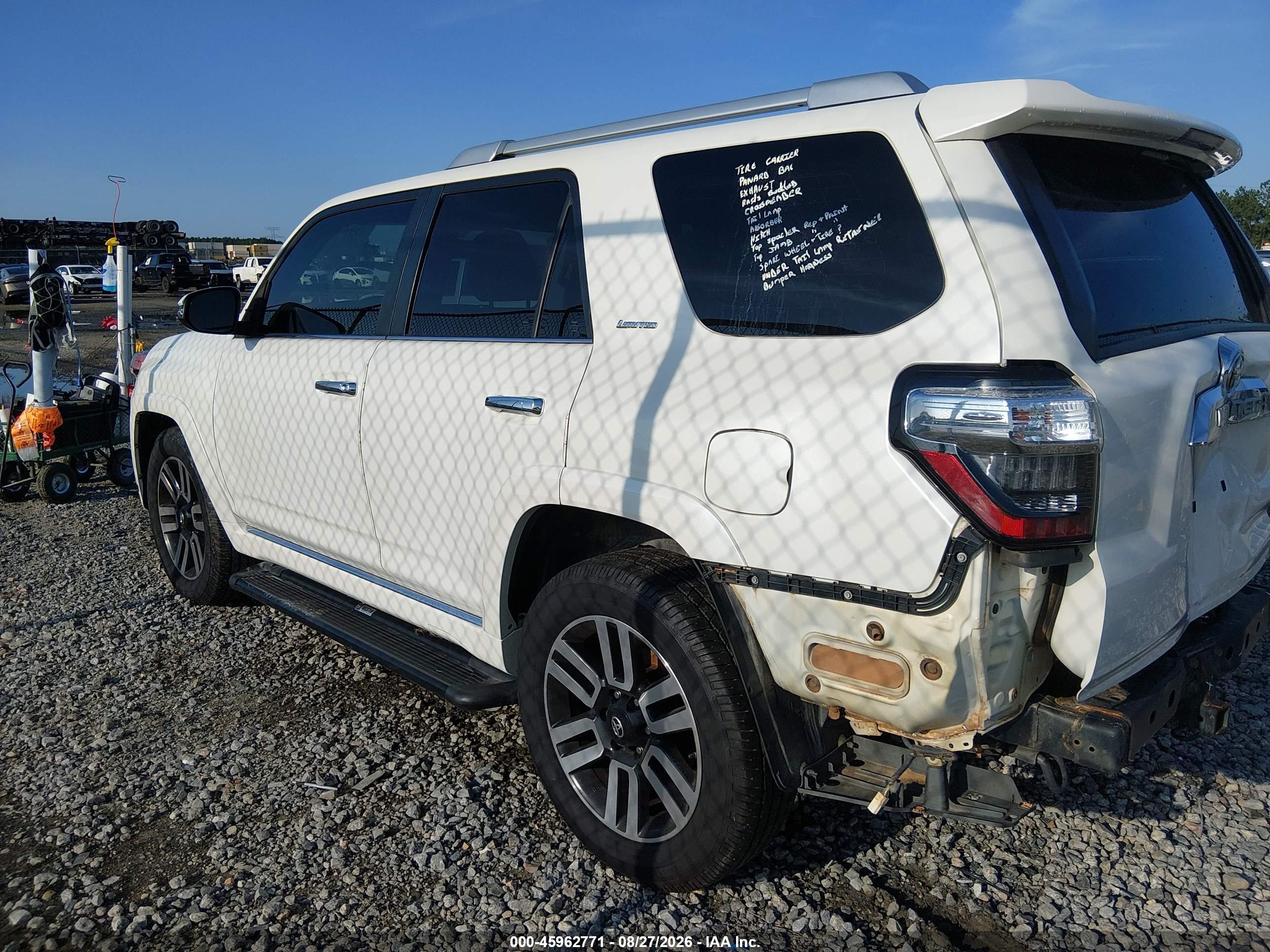 2018 TOYOTA 4RUNNER LIMITED