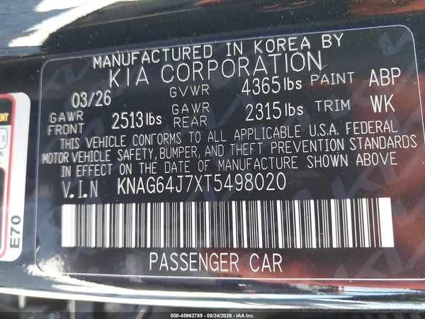 2026 KIA K5 GT-LINE FWD