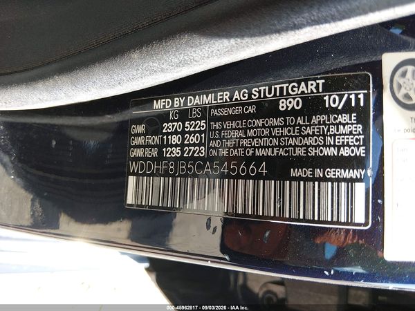 2012 MERCEDES-BENZ E 350 4MATIC — I9