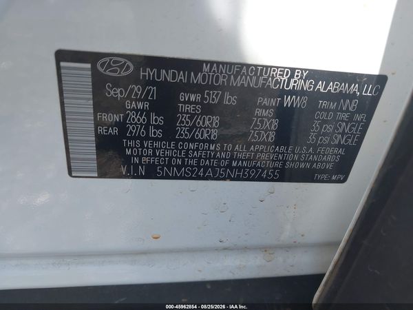 2022 HYUNDAI SANTA FE SEL