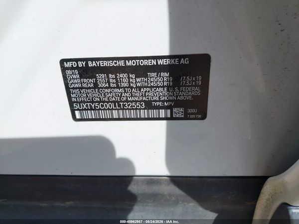 2020 BMW X3 XDRIVE30I