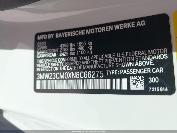 2022 BMW 230 I