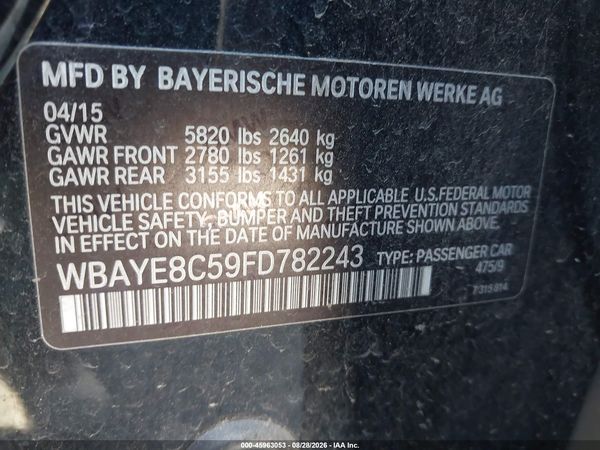 2015 BMW 750LI