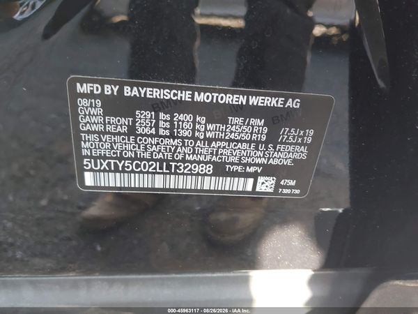 2020 BMW X3 XDRIVE30I