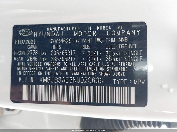 2022 HYUNDAI TUCSON SEL — I9