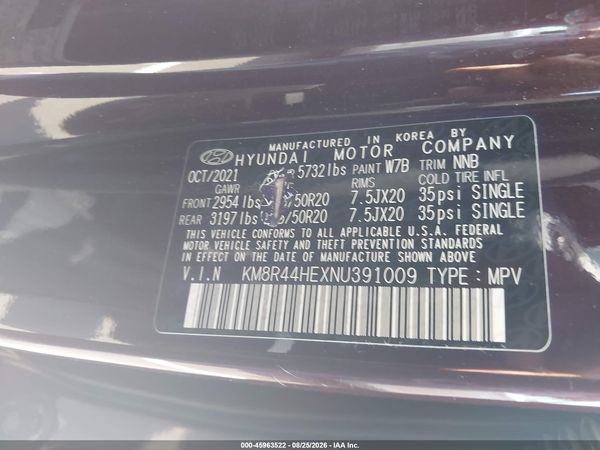 2022 HYUNDAI PALISADE SEL
