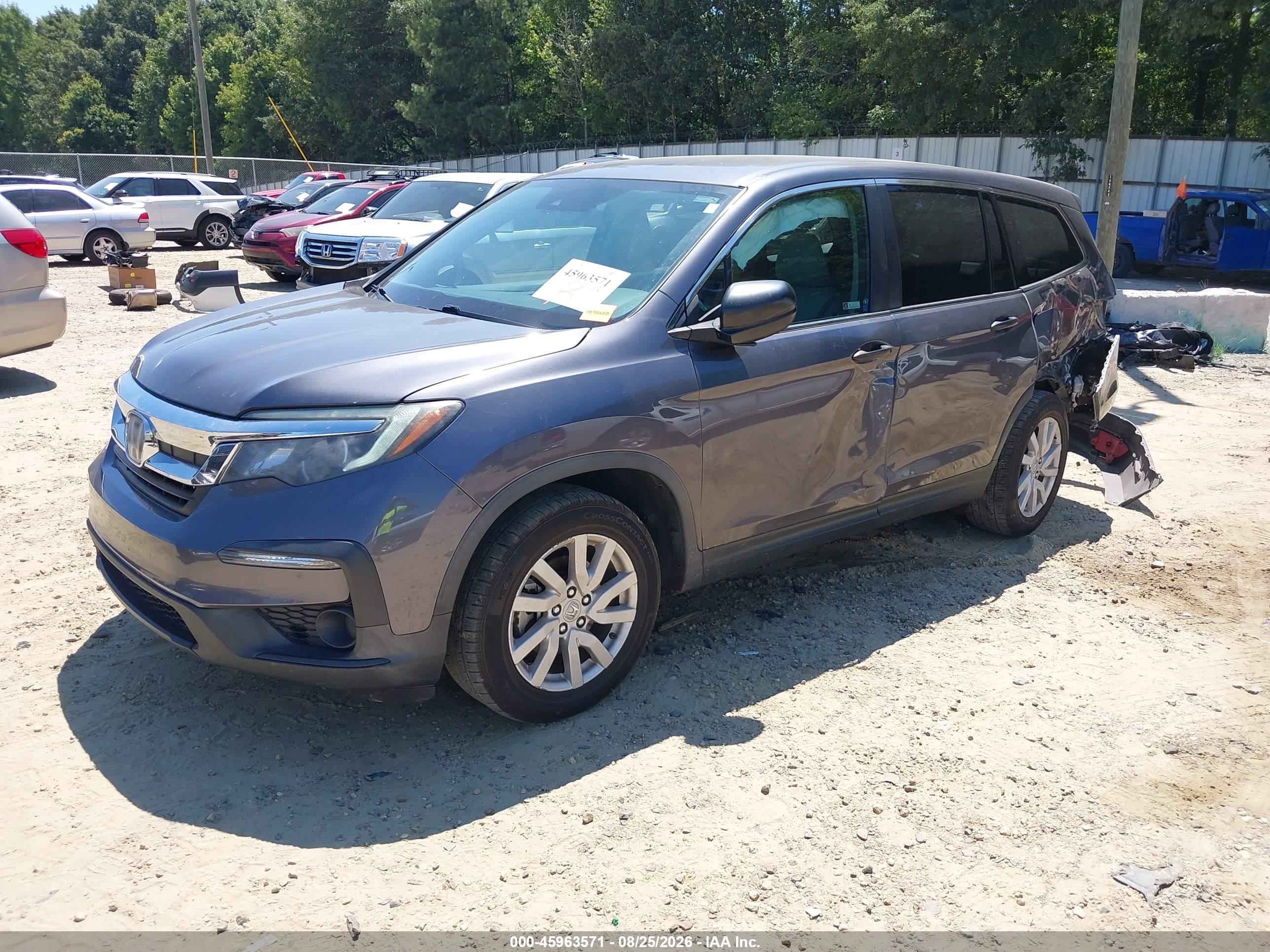 2019 HONDA PILOT LX — I2
