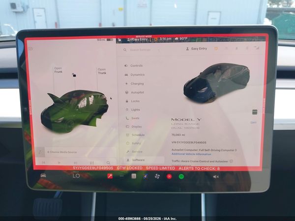 2020 TESLA MODEL Y
