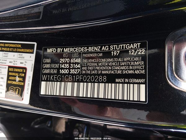 2023 MERCEDES-BENZ EQE 350 4MATIC — I9