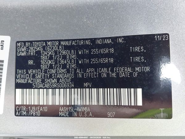 2024 TOYOTA GRAND HIGHLANDER HYBRID XLE