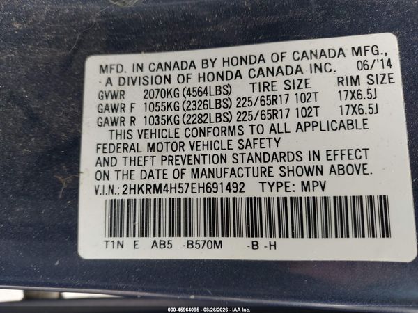 2014 HONDA CR-V EX