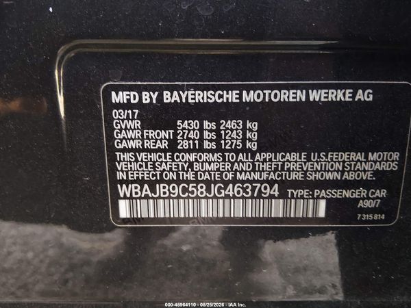 2018 BMW M550I XDRIVE