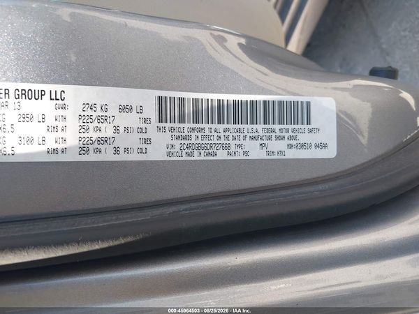 2013 DODGE GRAND CARAVAN SE — I9
