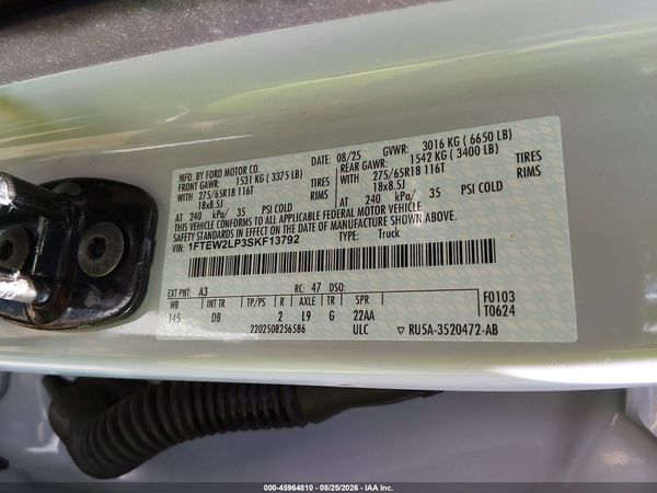 2025 FORD F-150 STX