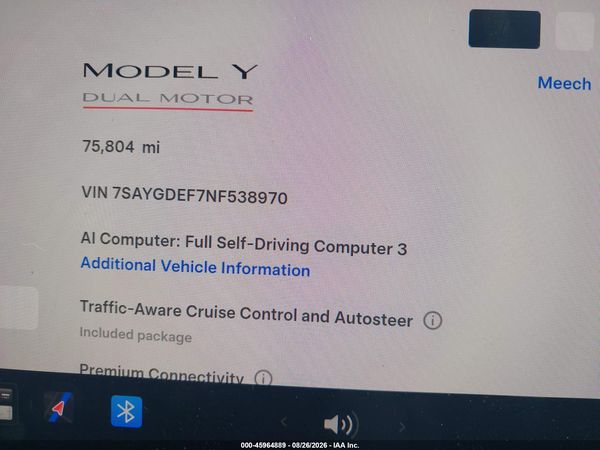 2022 TESLA MODEL Y — I7