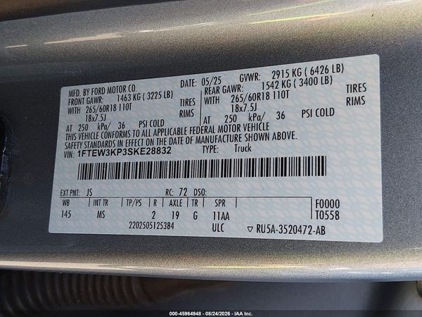 2025 FORD F-150 XLT — I9