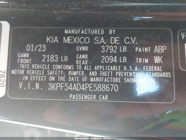 2023 KIA FORTE GT-LINE