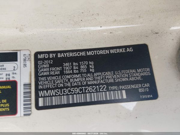 2012 MINI COOPER — I9