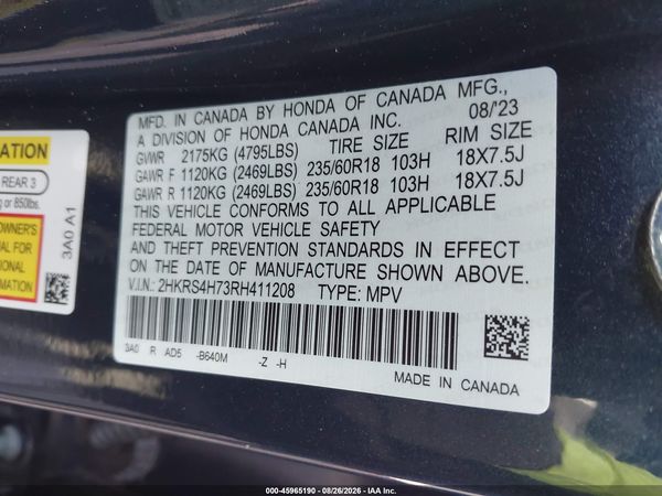 2024 HONDA CR-V EX-L AWD — I9