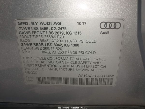 2018 AUDI Q5