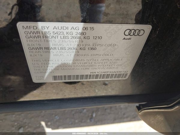 2016 AUDI Q5 2.0T PREMIUM