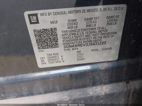 2018 CHEVROLET EQUINOX LS — I9