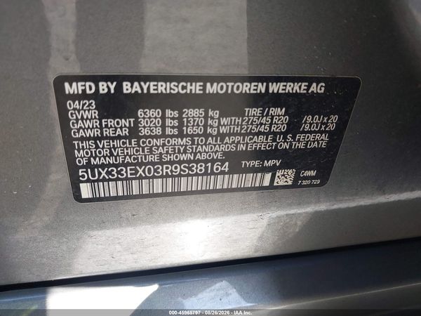 2024 BMW X6 XDRIVE40I — I9