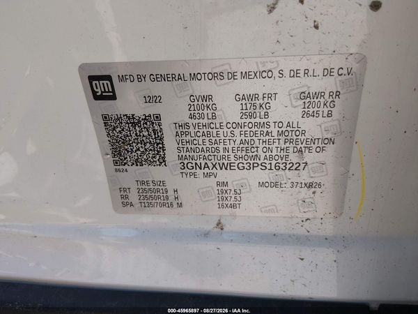 2023 CHEVROLET EQUINOX AWD RS — I9