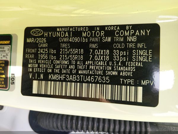 2026 HYUNDAI KONA SEL SPORT