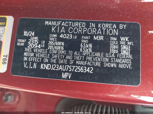 2025 KIA SOUL LX — I9