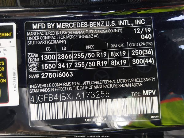 2020 MERCEDES-BENZ GLE 350 GLE350 — I9
