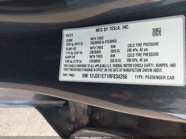 2024 TESLA MODEL 3 — I9