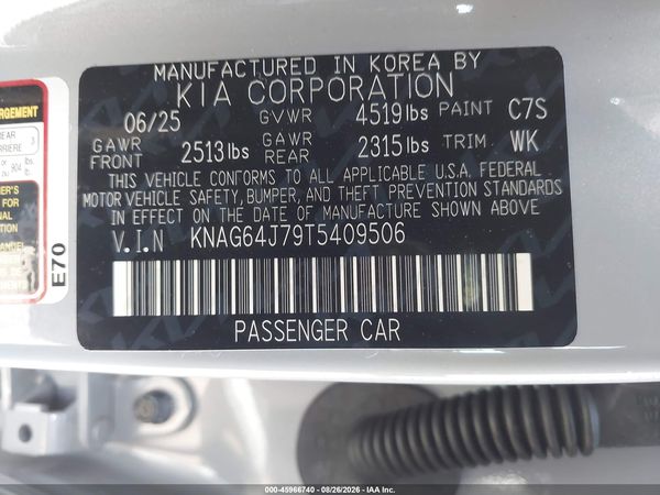 2026 KIA K5 GT-LINE AWD — I9