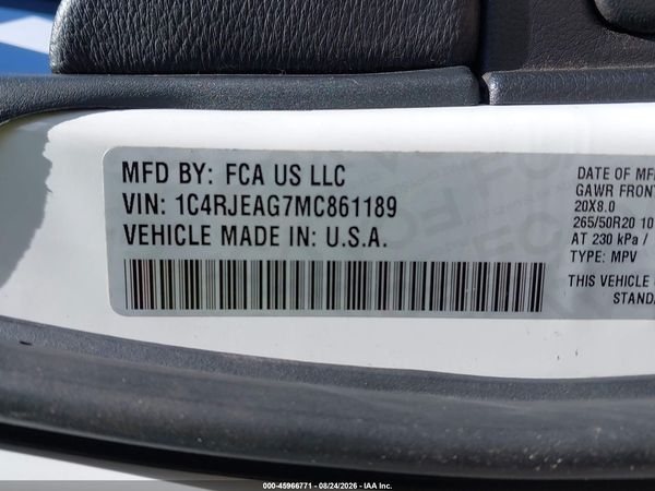 2021 JEEP GRAND CHEROKEE LAREDO X 4X2