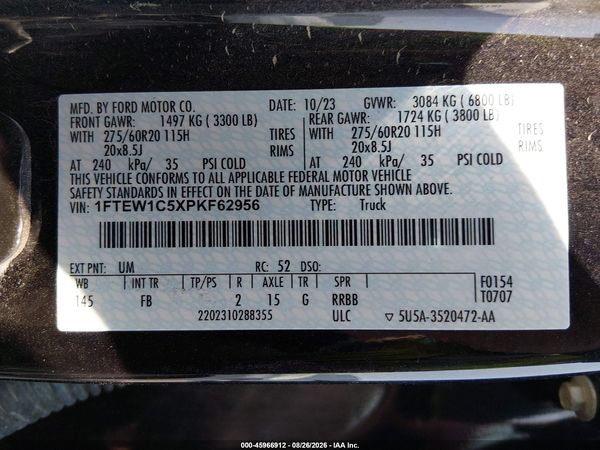2023 FORD F-150 XLT — I9