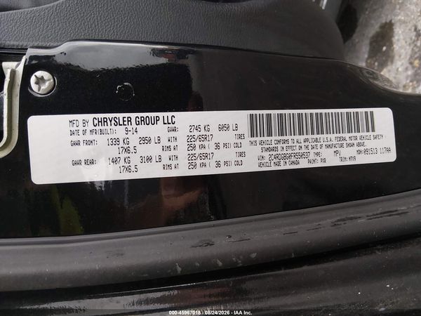 2015 DODGE GRAND CARAVAN SE