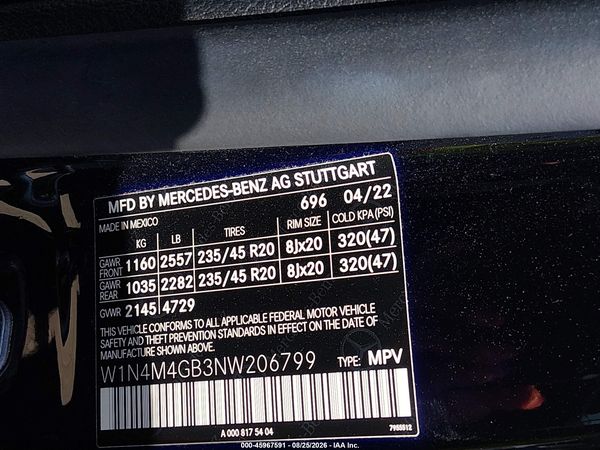 2022 MERCEDES-BENZ GLB 250 GLB250