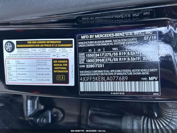 2020 MERCEDES-BENZ GLS 450 4MATIC