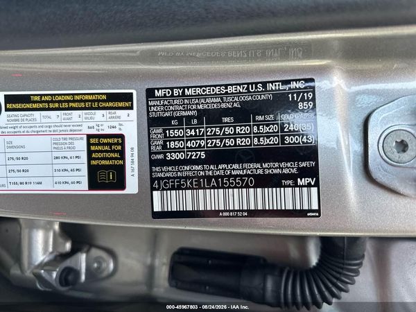 2020 MERCEDES-BENZ GLS 450 4MATIC