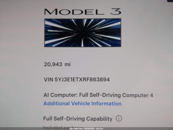 2024 TESLA MODEL 3