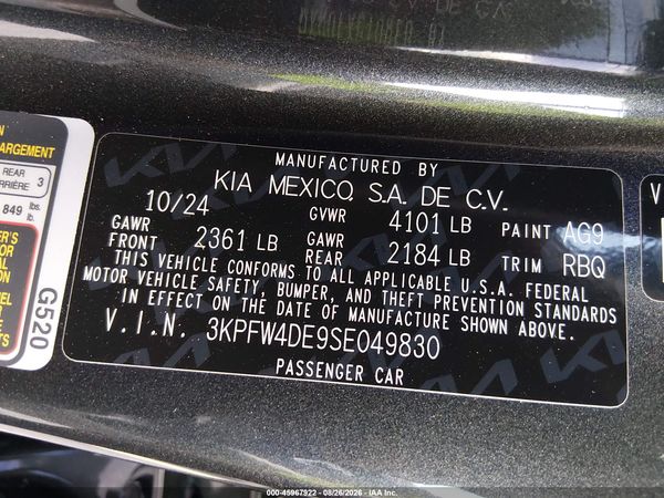 2025 KIA K4 GT-LINE