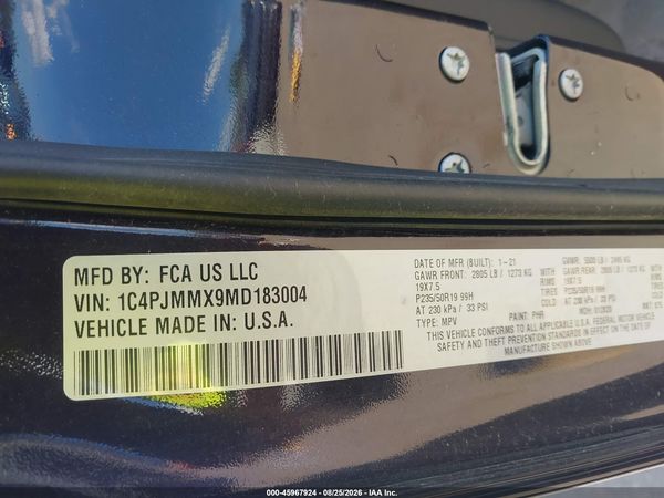 2021 JEEP CHEROKEE LATITUDE LUX