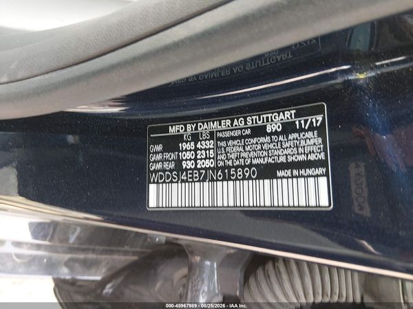 2018 MERCEDES-BENZ CLA 250 CLA250