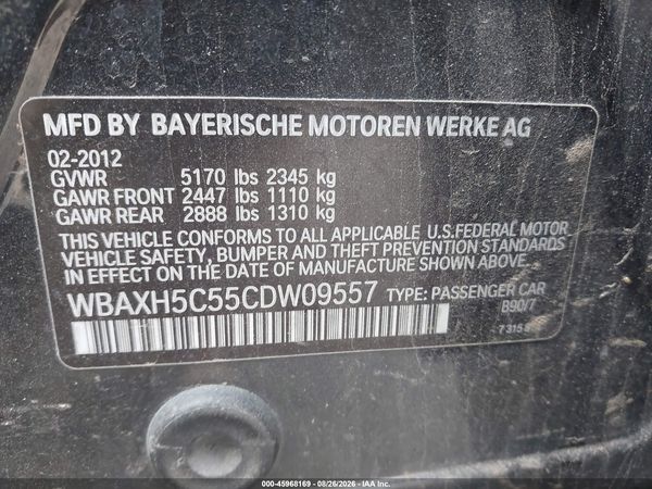 2012 BMW 528I XDRIVE — I9