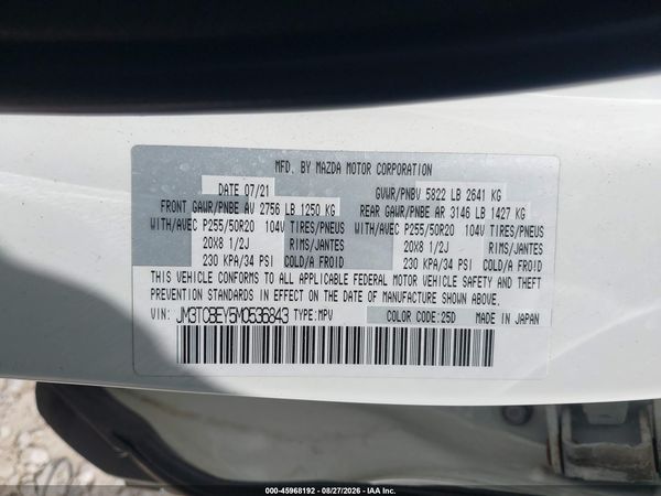 2021 MAZDA CX-9 SIGNATURE — I9