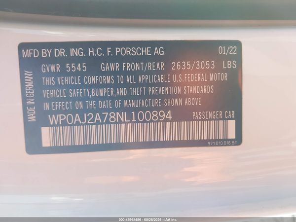 2022 PORSCHE PANAMERA